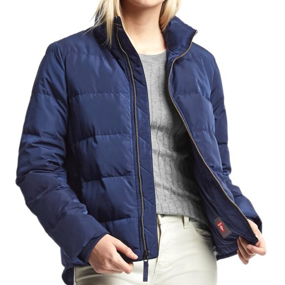 GAP Navy Blue Lightweight Puffer Jacket - Picture 3 of 9